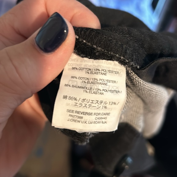 J.Crew Black toothpick jeans sz 31 - Picture 6 of 6
